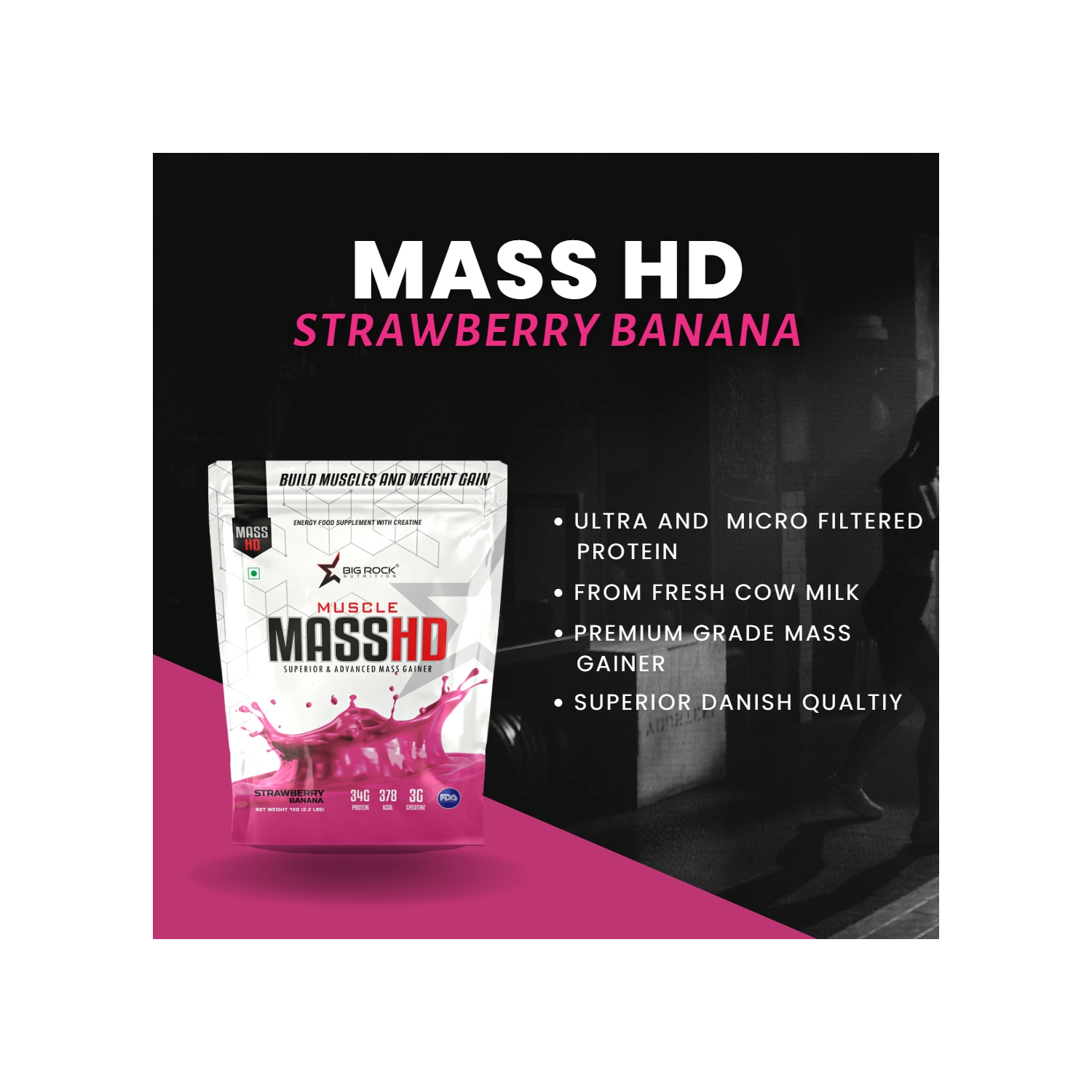 BIG ROCK NUTRITION Advance Mass HD Gainer Weight Gainers/Mass Gainers - Image 6